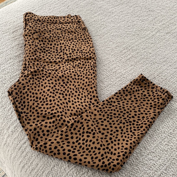 NWT J.Crew Cheetah Print Denim - Picture 5 of 6